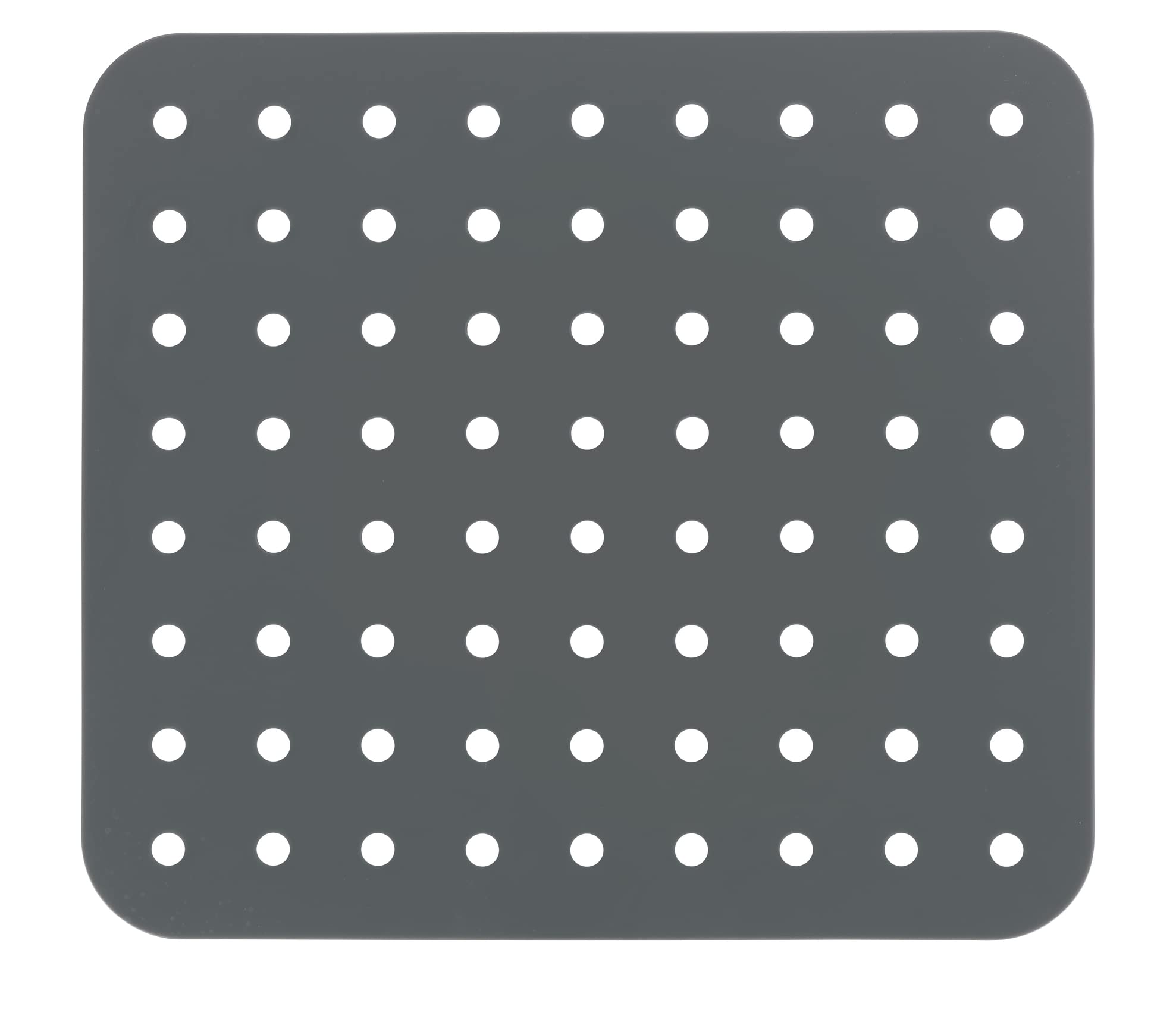 Wenko Insert Crystal Square Grey Sink Mat Extra Strong, 1 x 31 x 27.5 cm
