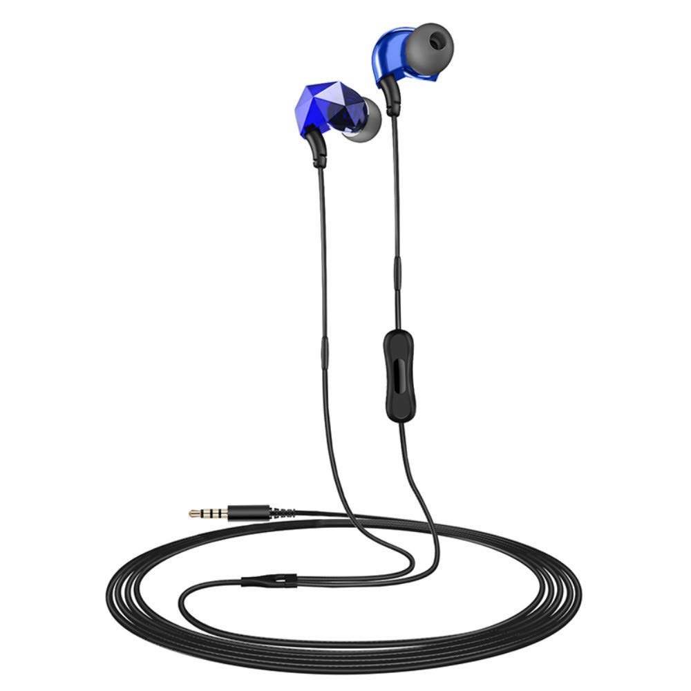 Pevor Wired in-Ear Earbuds Sports Earphones Bass Water Resistant Headphones with Mic Noise Cancelling for Smartphone iPad iPod MP3 HiFi Player