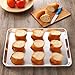 QuCrow Nonstick Baking Sheet Pan, Aluminum Cookie Sheet, Bakers Half Sheet Pan, 18