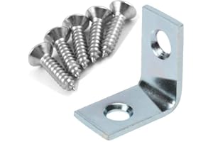 Extra Heavy Duty 1" x 1" x 1/2" Corner Brace with Screws - 20 Pack
