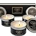 Caitlins Home Scented Candles Vanilla, Lavender, Rose Scents Natural Soy Wax, Portable Tin Travel Candle Gift Set
