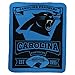 NFL Marquee Logo Lightweight Fleece Blanket (Carolina Panthers)