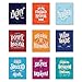 Palace Learning Funny Bathroom Decor - Set of 9 Bathroom Quotes and Sayings - Double Sided - Wall Art Prints - Toilet Humor - Unframed (CARDSTOCK, 8 x 10)