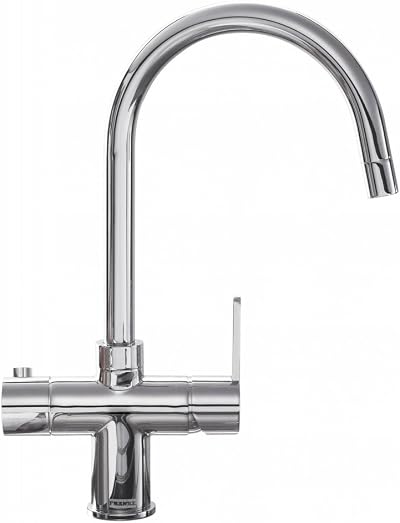 Franke Minerva 3 in 1 Instant Hot Water Tap Chrome Kettle Tap with Tank