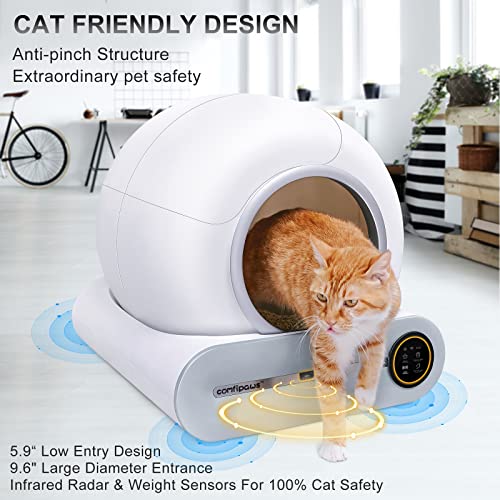 Comfipaws Automatic Cat Litter Box Self Cleaning Robot Kitty