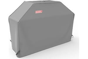 52" Heavy Duty Waterproof Gas Grill Cover fits Weber Char-Broil Coleman Gas Grill-Grey