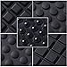 Hestya 404 Pieces Rubber Feet Adhesive Bumper Pad Self Stick Furniture Bumpers Noise-dampening Buffer Pads for Doors Cabinets Drawers, Clear and Black, 10 Different Sizes