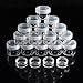 Hicarer 20 Pieces Cosmetic Containers Travel Pot Jar Set with Lid for Creams Sample Make-up Storage, 5, 10, 15 and 20 Gram (Clear Lid and Clear Body)