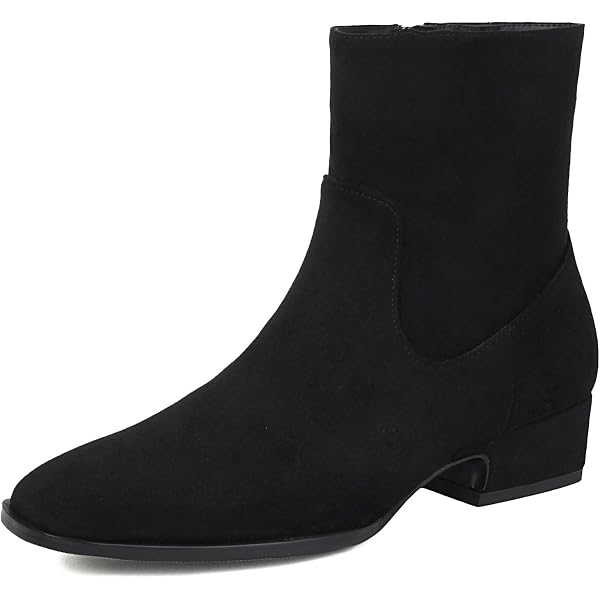 black suede dress boots womens The Soho - Easy to slip on and built with a focus on comfort for the days when you are on the go LIURUIJIA Black Booties for Women