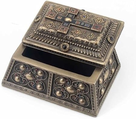 3,88 (Medieval estilo Cruz – Caja decorativa, color Bronce: Amazon.es: Hogar