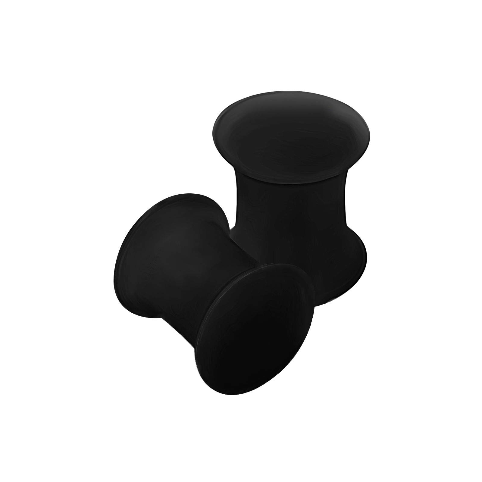 BanaVega Black Silicone Ear Stretcher, Silicone, N/A