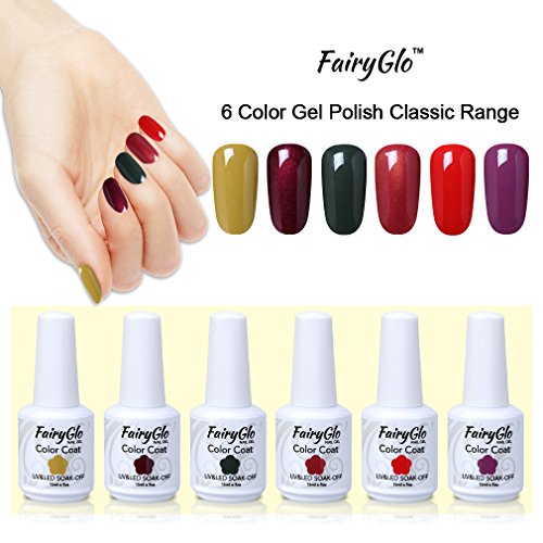 Nail Polish UV LED Soak Off Gel Nail Art Decals Gift Set 6PCS FairyGlo 15ml 001 Nail Polish UV LED Soak Off Gel Nail Art Decals Gift Set 6PCS FairyGlo 15ml 001