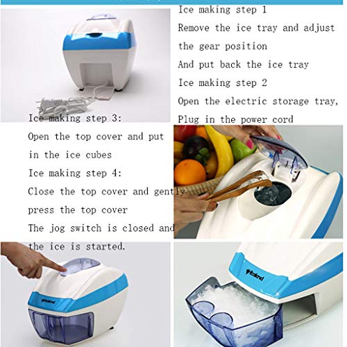 Eiscrusher Elektrische Eiscrusher/Rasierer Mixer Ice Crusher Vollautomatischer Ice Chopper Smoothies Breaking Machine… – Bild 6