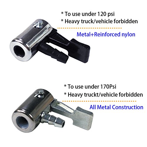 1/4"lock on air chuck,mini air compressor portable tire inflator tire