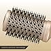 Round Hair Brush and Detangling Comb - Ionic Tech Boar Bristles Round Brush for Blow Drying Wide Tooth Comb for Wet or Dry Hair with Hair Clips Included