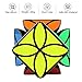 D-FantiX Qiyi Clover Cube, Four Leaf Clover Speed Cube Black