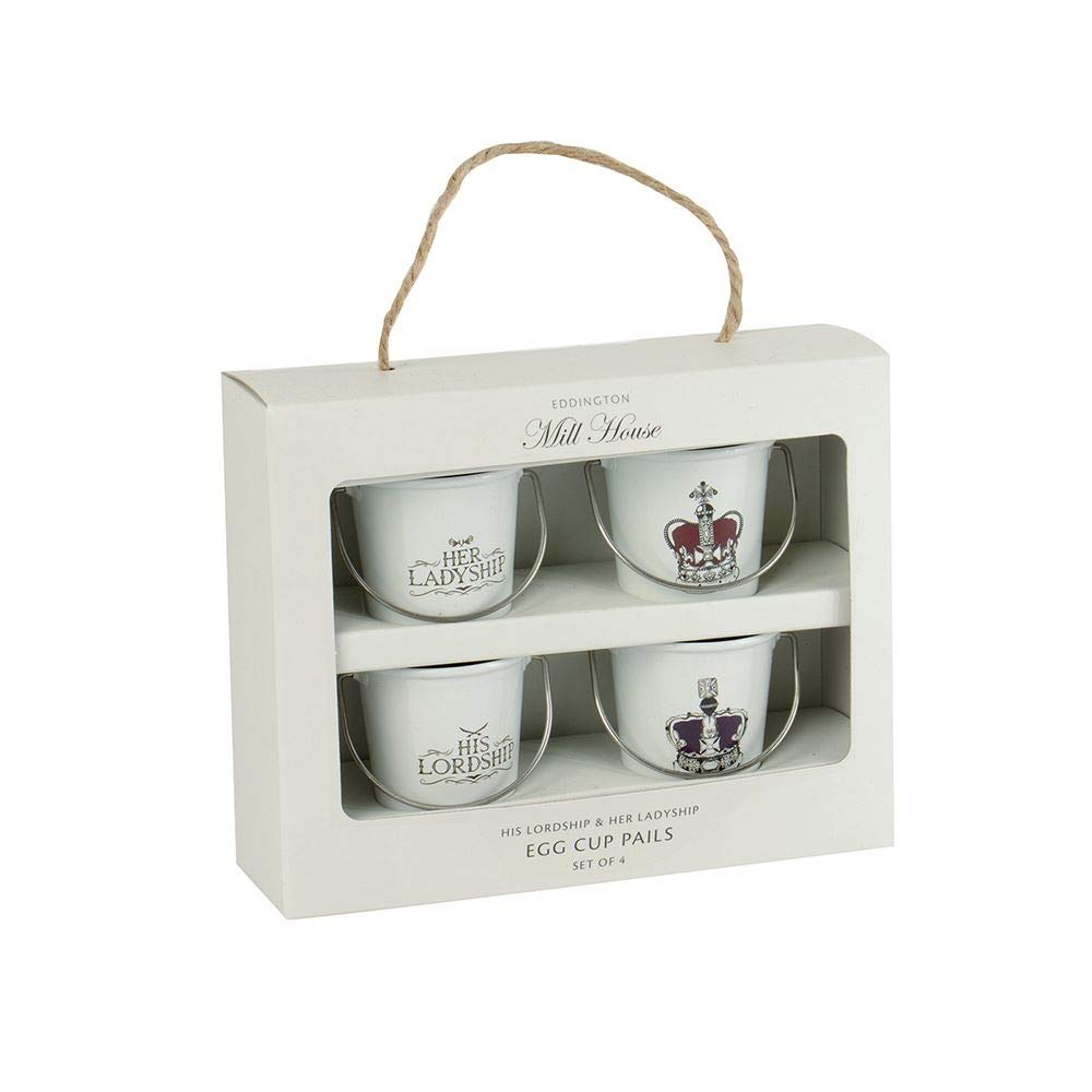 His Lordship & Her Ladyship Egg Cups Set Of 4
