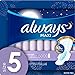 Always Maxi, Size 5, Extra Heavy Overnight Pads With Wings, Unscented, 20 Count