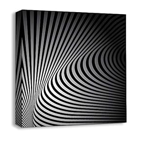 Canvas Wall Art - Abstract Visual Illusion - Giclee Painting Wall Art for Bedroom Living Room Home Decoration - 12x12 inches
