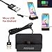 Micro USB Charging Dock, Android Smartphones Desktop Stand Sync and Charger Docking Station for All Android Phones with Micro USB 2.0 (Black)