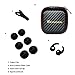 KINDEN Anti-radiation Headphones Air Tube Headset Radiation Free Earbuds With Microphone Binaural Acoustic Stereo Noise Isolating Alumium Metal Housing Wired In-Ear Handsfree (Black)