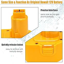 2Packs DW9071 Replacement Battery Compatible with