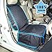 Flow.month Pet Bucket Seat Cover, Seat Cover Waterproof Pet Front Seat Cover Dog Seat Protector-Universal Design for All Cars, SUVs & Trucks with Safety Belt, Dog Pow(Black) …