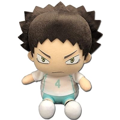 Great Eastern Entertainment Haikyu!! S2- Iwaizumi Sitting Pose 6&quot; H Plush, Multi-Colored