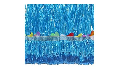 ASIBT 10pc/lot Hawaiian Adult Luau Flowered Grass Skirt, 23 inch Long Hula Skirt