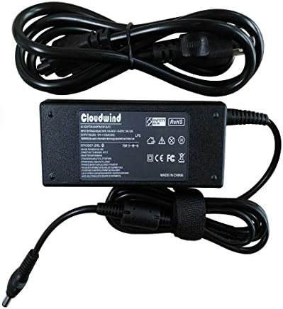 Cloudwind 19V 3.95A(Compatible with 3.42A,4.74A) 75W Replacement AC Adapter for Toshiba PA-1750-01 ADP-75FB PA3432U-1ACA Laptop AC,Adapter Charger Power Cord