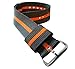 BARTON WATCH BANDS 24mm Smoke/Pumpkin Long Ballistic Nylon NATO® Style Straps