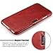 iPhone 6s Plus / 6 Plus Case, Benuo [Vintage Classic Series] [Genuine Leather] Flip Corrected Grain Leather Case [Card Slot] [Stand Feature] with Magnetic Closure for 6s Plus / 6 Plus (Vintage Red)
