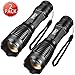 LED Flashlight Pack High Lumens Tactical Flashlight Zoomable Torch for Camping (2 pack)