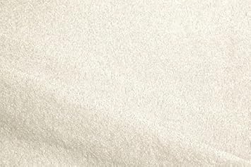 MIRABLAU DESIGN Stoffverkauf Bio Baumwolle GOTS Frottee weiß creme (9-033M), 0,5m