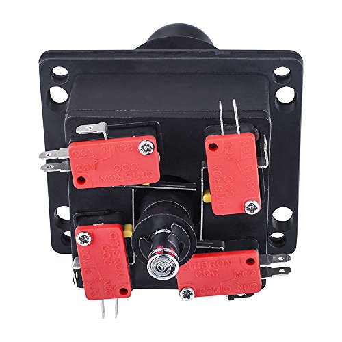 Quimat Arcade Parts Bundles Kit, Arcade Accessories Kit with 1 Joystick,8 Push Buttons(1P/2P Buttons & 6pcs Buttons) for Arcade Video Game Multicade MAME Jamma Game - Thumbnail 2