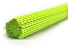 Ougual 50 Pieces Fiber Reed Diffuser Replacement Refill Sticks for Aroma Fragrance (Fluorescent Green,8" x 3mm)