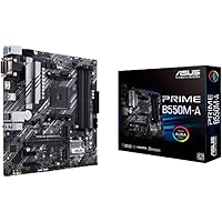 ASUS Prime B550M-A WiFi II AMD AM4 (3rd Gen Ryzen) Micro ATX Motherboard (PCIe 4.0, WiFi 6, ECC Memory, 1Gb LAN, HDMI 2.1/D-S