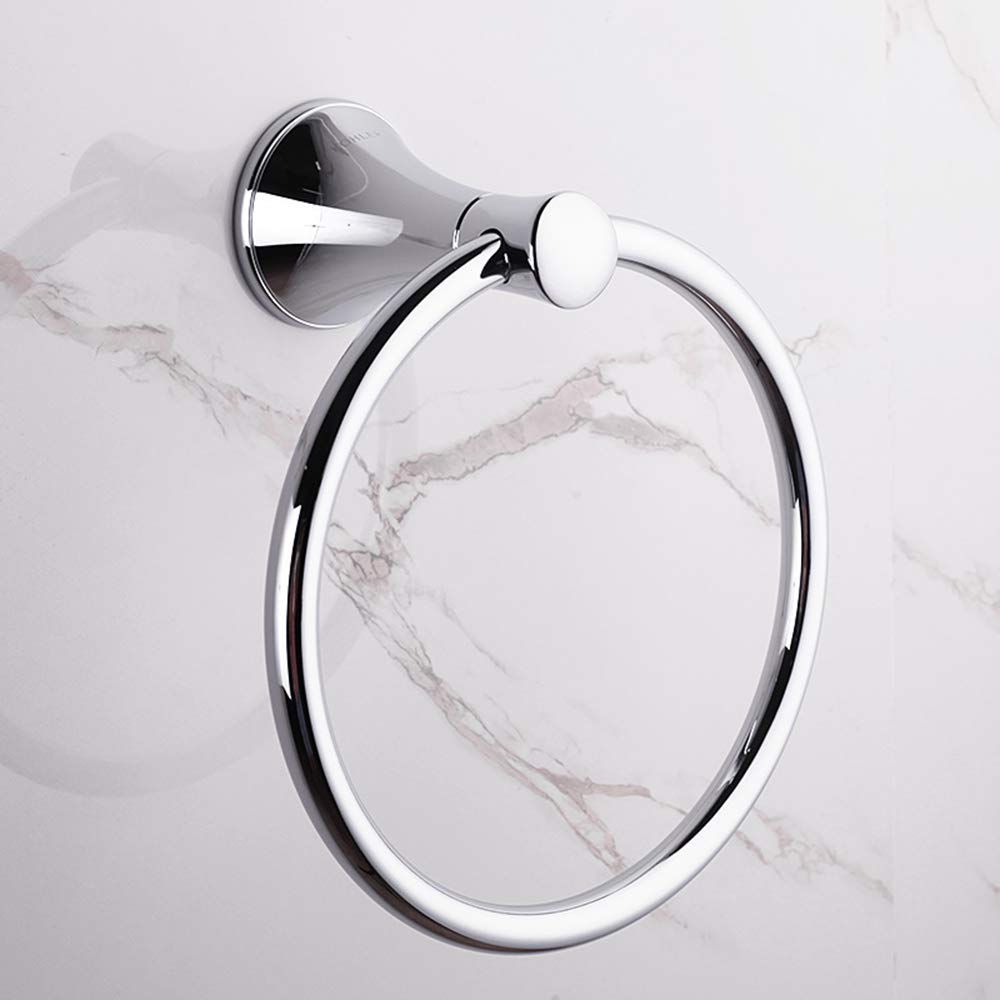 voller Kupfer gelocht Chrom Badezimmer Handtuch Ring HPLL Handtuchring