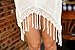 DQdq Women's Crochet Tassel Bathing Suit Cover Up White M