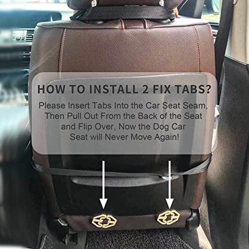 GENORTH Small Dog Car Seat Pet Seats for Cars Vehicles Small Dogs