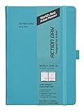 Clearance Sale - Action Day Academic Planner - JUL 2018 - JUN 2019 - #1 Time Management Planner & You Get Things Done - All Your Thoughts,Goals & Actions in One Place (6x8,Thread-Bound,Turqoise)