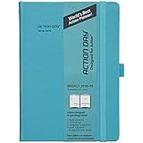 Action Day Academic Planner 2018-2019 - World's Best Goals &amp; Action Layout That Gets Things Done &amp; Increase Productivity - Daily, Weekly, Monthly, Yearly Organizer (6x8,Thread-Bound,Turqoise)