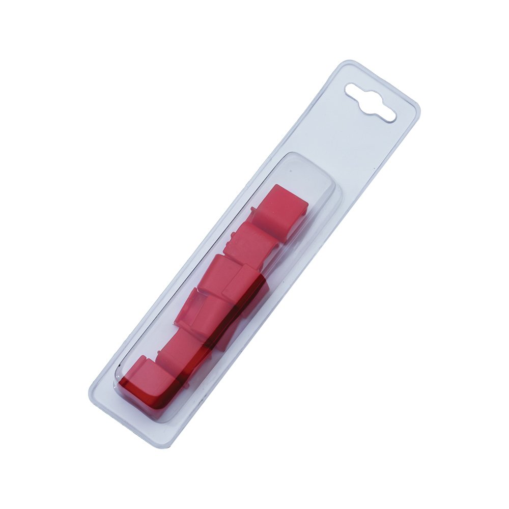 Decora 12 Pieces Plastic Colored Clips for Haccp Box, Red, 30 x 30 x 30 cm