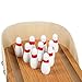 Fengirl Mini Bowling Game，Mini Wooden Tabletop Bowling Game for Kids and Adults