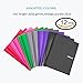 INFUN Plastic Folders with Prongs and Pockets, Heavy Duty School Folders with Pockets, Letter Size Multicolor Folders,12 Pack