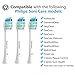 Safcare Electric Toothbrush Replacement Heads Compatible with Philips Soni Care HX3 HX6 HX9 Series, Fit Plaque Control, Gum Health, FlexCare, HealthyWhite, Essence+ and EasyClean