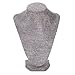 Darice Burlap Necklace Bust: Jewelry Display Stand, Gray, 9 Inches, Grey