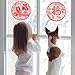 Whaline Chinese New Year Window Stickers 9 Styles Red Spring Festival Clings Decal Wall Grille FU Word Decorations Year of The Snake Removable Art Decor for Home Restaurant Store, 18Pcs