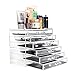 MVPOWER Acrylic Makeup Organizer Jewelry and Cosmetic Storage Cases 6 Tier Drawers Storage Case
