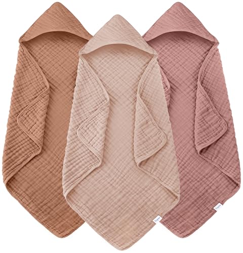 Muslin Hooded Baby Bath Towels